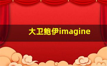 大卫鲍伊imagine