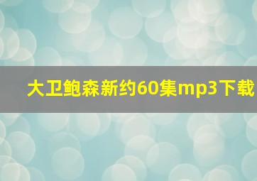 大卫鲍森新约60集mp3下载