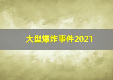 大型爆炸事件2021