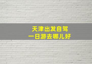 天津出发自驾一日游去哪儿好