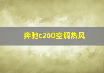 奔驰c260空调热风