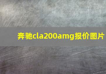 奔驰cla200amg报价图片