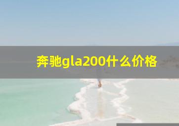 奔驰gla200什么价格