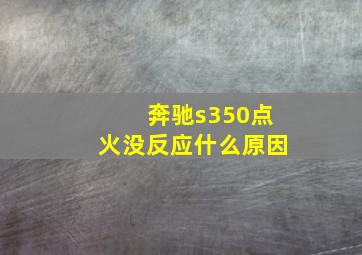 奔驰s350点火没反应什么原因