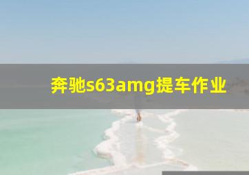 奔驰s63amg提车作业