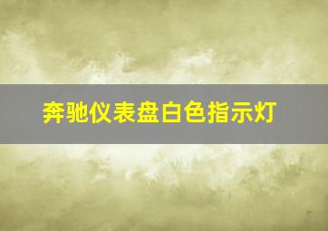 奔驰仪表盘白色指示灯