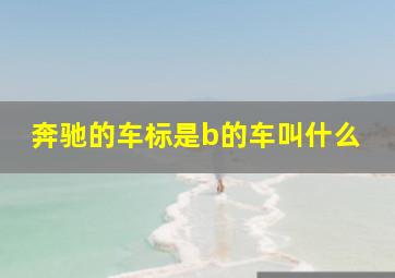 奔驰的车标是b的车叫什么