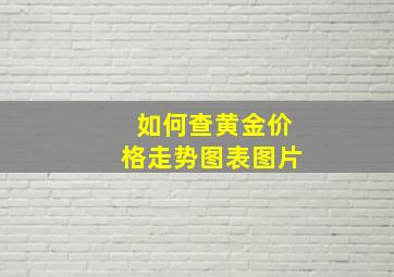 如何查黄金价格走势图表图片