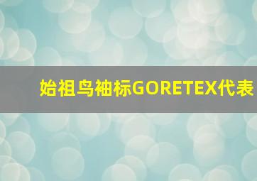 始祖鸟袖标GORETEX代表