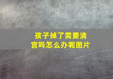 孩子掉了需要清宫吗怎么办呢图片