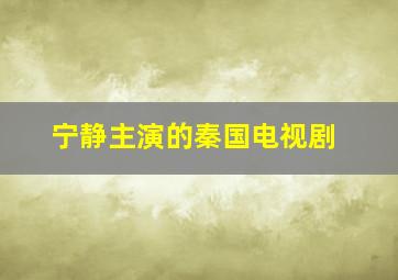 宁静主演的秦国电视剧