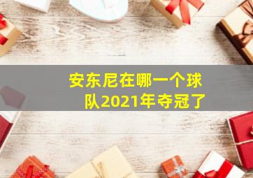 安东尼在哪一个球队2021年夺冠了