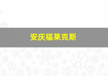 安庆福莱克斯