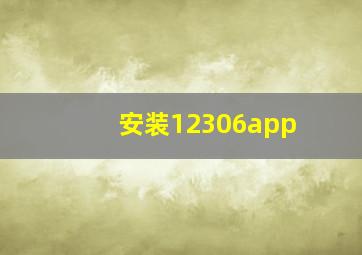 安装12306app