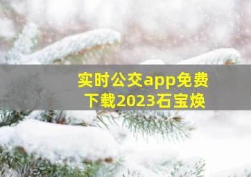 实时公交app免费下载2023石宝焕