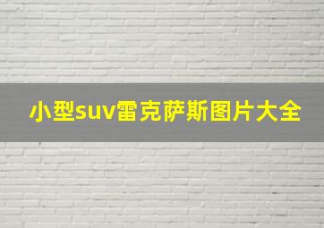 小型suv雷克萨斯图片大全