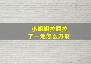 小姐姐拉屎拉了一地怎么办啊