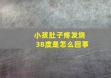 小孩肚子疼发烧38度是怎么回事