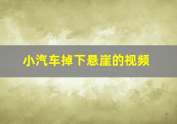 小汽车掉下悬崖的视频