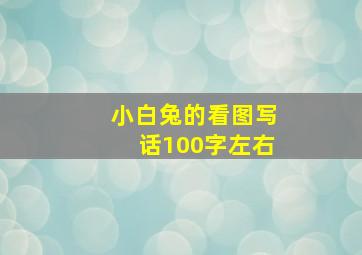 小白兔的看图写话100字左右