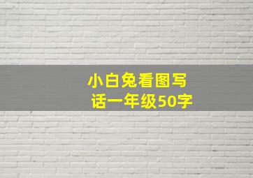 小白兔看图写话一年级50字