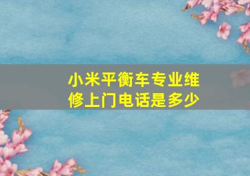 小米平衡车专业维修上门电话是多少