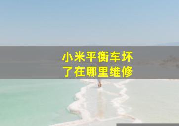 小米平衡车坏了在哪里维修