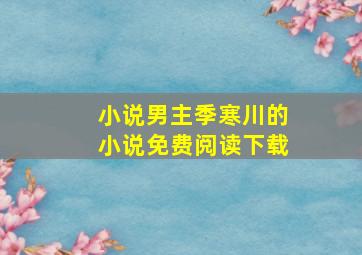 小说男主季寒川的小说免费阅读下载