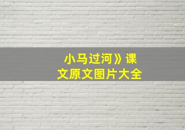 小马过河》课文原文图片大全