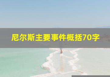 尼尔斯主要事件概括70字