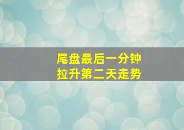 尾盘最后一分钟拉升第二天走势