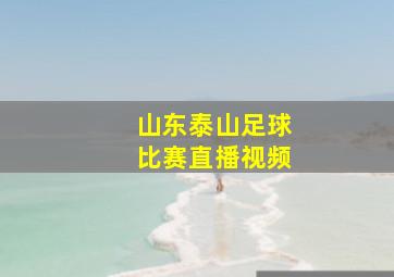 山东泰山足球比赛直播视频