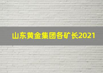 山东黄金集团各矿长2021