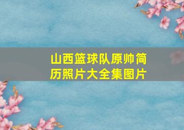 山西篮球队原帅简历照片大全集图片