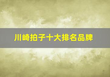 川崎拍子十大排名品牌