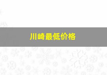 川崎最低价格