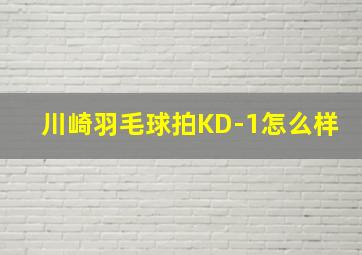 川崎羽毛球拍KD-1怎么样