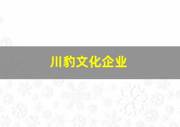 川豹文化企业