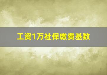 工资1万社保缴费基数