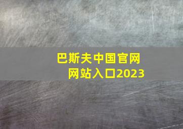 巴斯夫中国官网网站入口2023