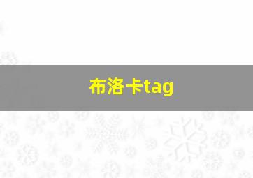 布洛卡tag