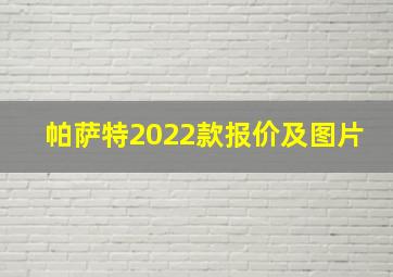 帕萨特2022款报价及图片