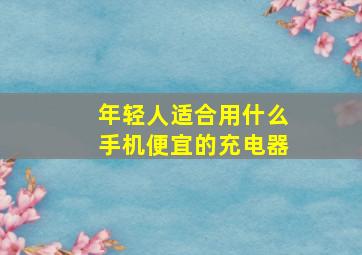 年轻人适合用什么手机便宜的充电器