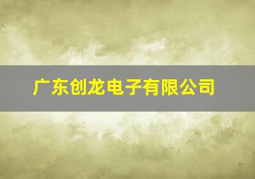 广东创龙电子有限公司