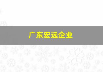 广东宏远企业