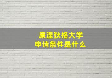 康涅狄格大学申请条件是什么