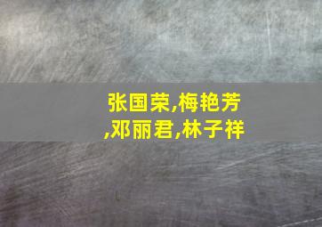 张国荣,梅艳芳,邓丽君,林子祥