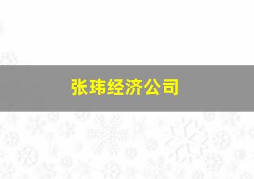 张玮经济公司