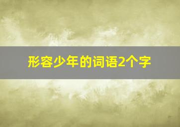 形容少年的词语2个字