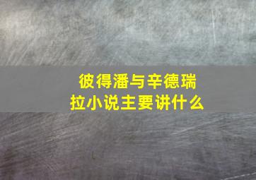 彼得潘与辛德瑞拉小说主要讲什么